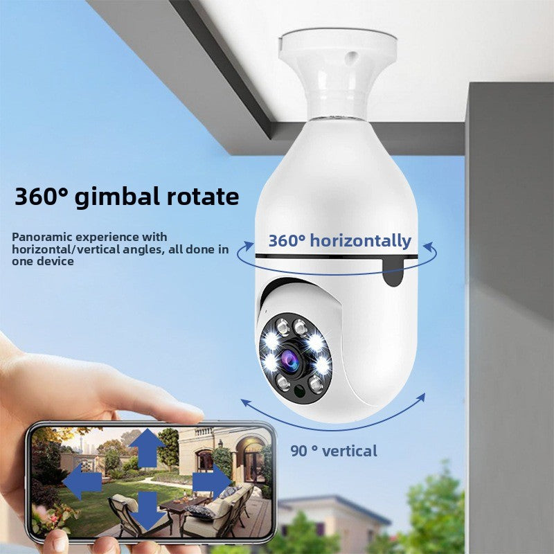 ProGuard Smart Light Bulb Security Camera  360 WiFi Surveillance with Night Vision