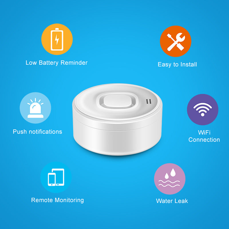 ProGuard Smart WiFi Water Leak Detector - Instant Phone Alerts & 100dB Alarm